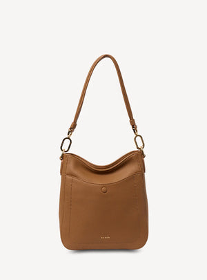 SABEN Rosie Shoulder Bag - Toffee Luxe Brown leather handbag