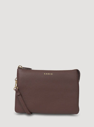 SABEN Tilly's Big Sis Crossbody - Espresso leather bag