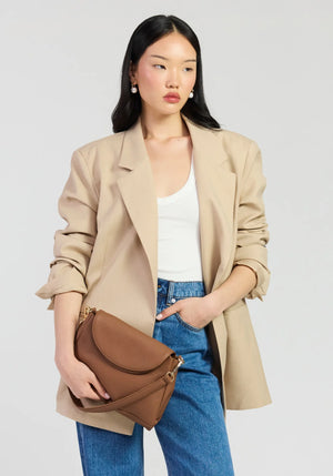 SABEN Beckett Crossbody - Tan Luxe Leather Bag