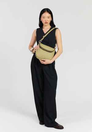 SABEN SS26 Fifi Crossbody - Willow light khaki green crossbody bag