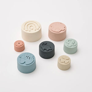 Silicone Stacking Cups set of 7 Baby Toy