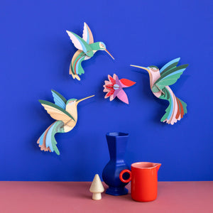 Studio Roof Wall Art B4 - Dance of Hummingbirds Set