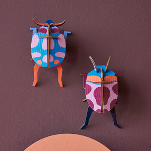 STUDIO ROOF Wall Art Beetles B7 - Coccinelle Couple