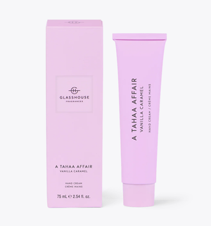 Glasshouse Fragrances GF 75ml Hand Cream A TAHAA AFFAIR VANILLA CARAMEL