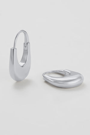 ZAFINO Sienna Hoop Silver Essential Earring