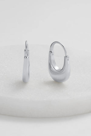 ZAFINO Sienna Hoop Silver Essential Earring