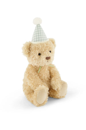 Jamie Kay Snuggle Bunnies - Birthday Arthur - Gingham Hat 30cm