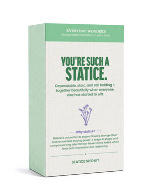 Everyday Wonders Seed Kit, Stems of Wonder is a collection of curious seed boxes and growing gifts, from intriguing little plants that move, mimic, react and surprise, to personality-inspired flower seed kits that match people to plants.