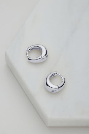 Zafino Steph Hoop Essential Earrings Medium - Silver
