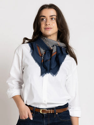 Dark Hampton The Sutherland Wool Silk Scarf