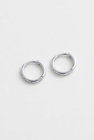 ZAFINO Talia Huggie - Silver Earrings