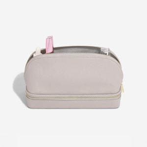 STACKERS Taupe Makeup And Jewellery Bag