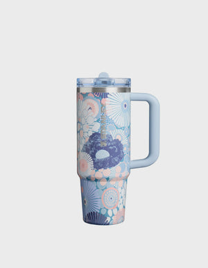 STANLEY The Quencher ProTour Flip Straw Tumbler 30oz - Blue Dream Wildflower