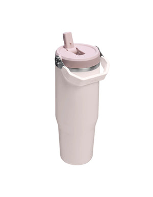 STANLEY The Iceflow Flip Straw Tumbler 30oz Rose Quartz Pink Lid