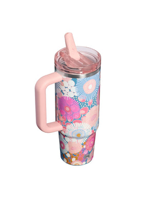 The Quencher ProTour Flip Straw Tumbler 30oz - Sorbet Wildflower