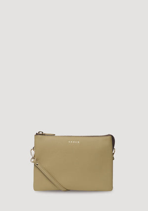 SABEN SS26 Tilly's Big Sis Crossbody - Willow beige leather crossbody pouch Bag