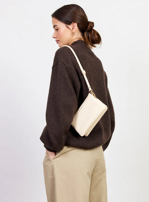 SABEN Tilly Crossbody - Vanilla Beige clutch bag