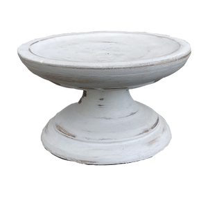 Footed Plate - White