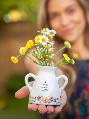 Natural Life Artisan Bud Vase - You Are So Loved
