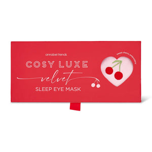Annabel Trends Velvet Eye Mask - Cosy Luxe - Cherry