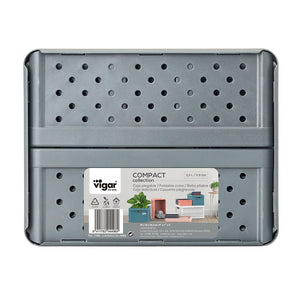 Compact Folding Crate - Charcoal Black