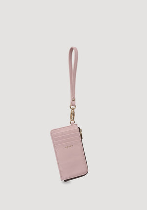 SABEN Winona Card Holder Wristlet - Ambrosia light pink leather