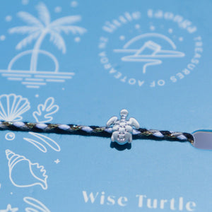 Little Taonga Wise Turtle Rope Bracelet