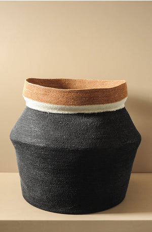 Bianca Lorenne Woven Contenere Black/Tan/Natural Basket