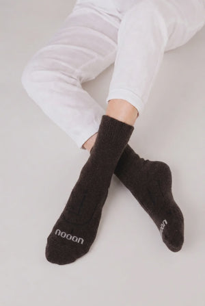 nooan Yan Possum Merino Wool Socks - Turkish Coffee