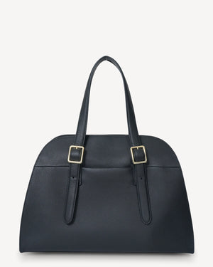 Saben Adler Shoulder Bag - Black Pebble Leather