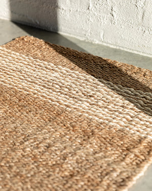 Baya Anglesea Entrance Mat 60 x 100cm Jute Furtex NZ Natural