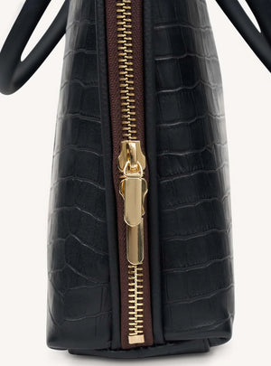 SABEN Parker Briefcase - Black Croc Bag