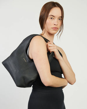SABEN Kiki Shoulder Bag - Black Lightly Milled