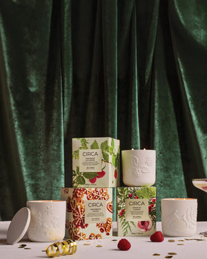 CIRCA 300g Candle - Christmas - RASPBERRY & RHUBARB - X26