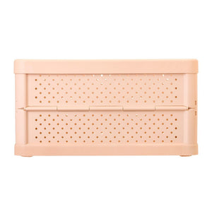 Compact Folding Crate - Peach Pink