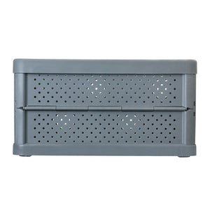 Compact Folding Crate - Charcoal Black