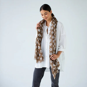 Daisy Day Maxi Scarf Moss - Sophie