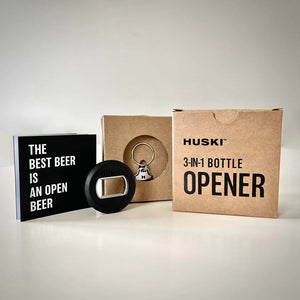 Huski 3-in-1 bottle opener keychain Keyring