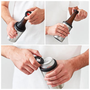 Huski 3-in-1 bottle opener keychain Keyring
