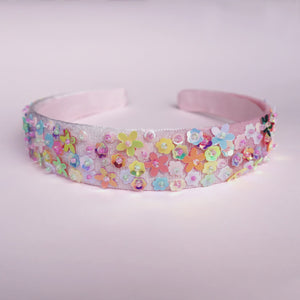 LAUREN HINKLEY Floral Sequin Headband