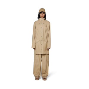 Rains Long Jacket - Sand