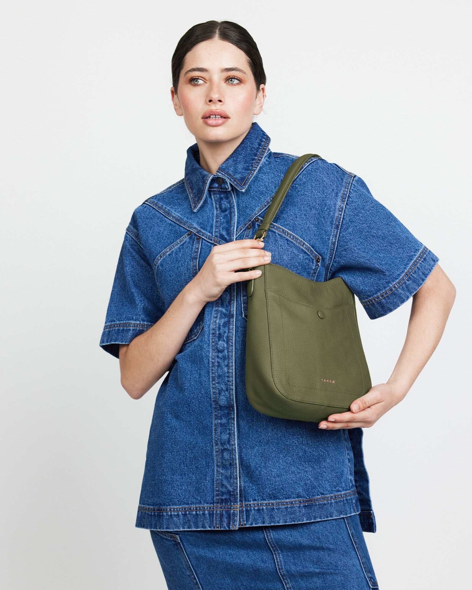 Rosie Shoulder Bag Cactus - Saben