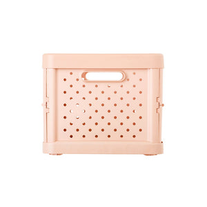 Compact Folding Crate - Peach Pink