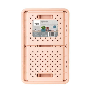 Compact Folding Crate - Peach Pink