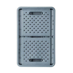 Compact Folding Crate - Charcoal Black