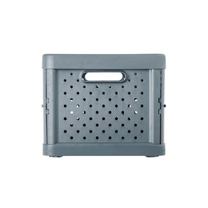 Compact Folding Crate - Charcoal Black