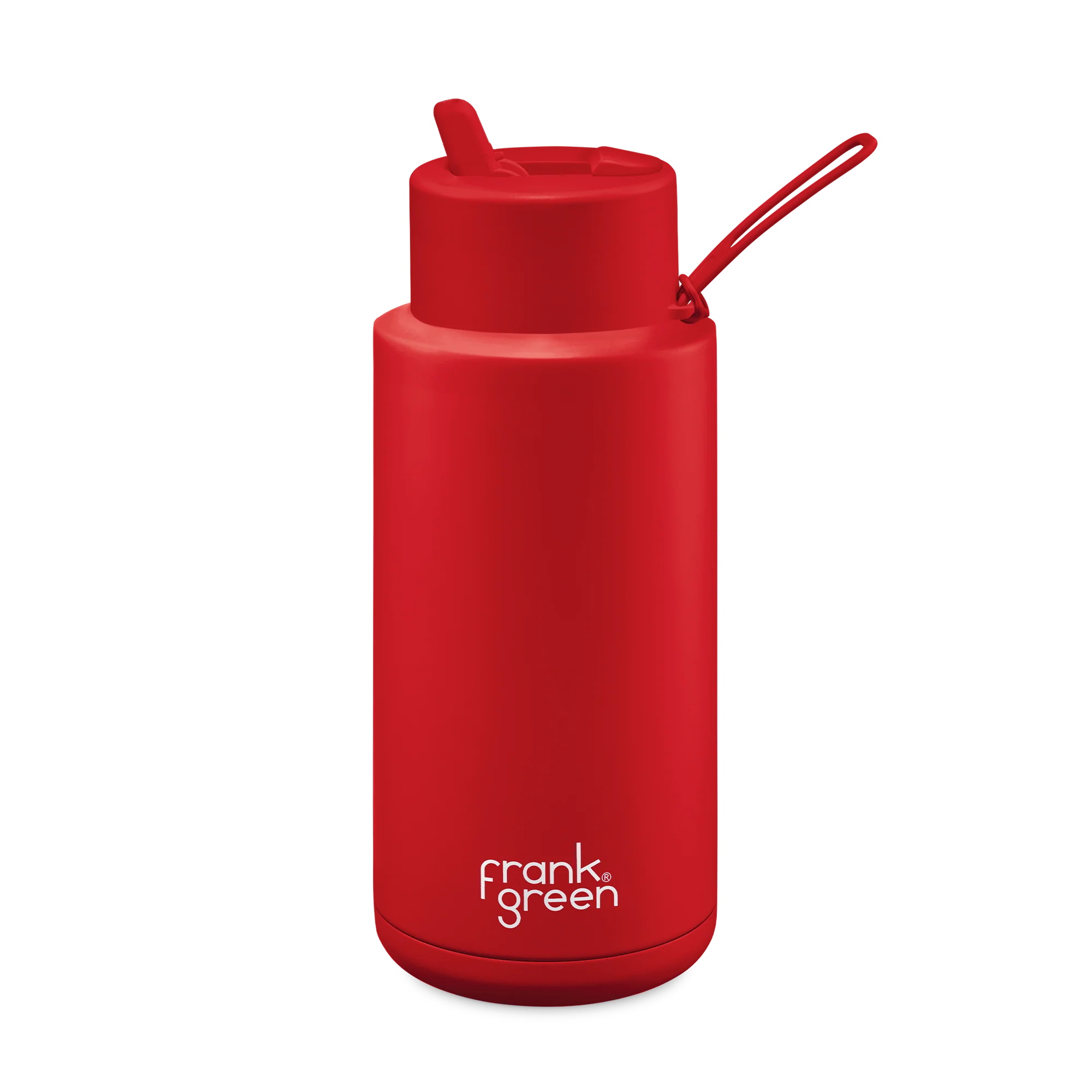 Ceramic Reusable Bottle - 34oz Atomic Red - Frank Green