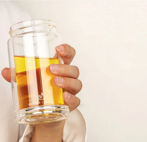 Sage Tea Infuser & Glass Flask