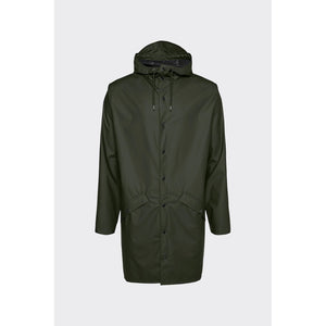 Rains Green Long Jacket