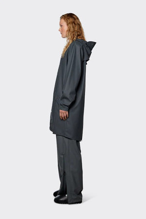 Rains Long Jacket - Slate
